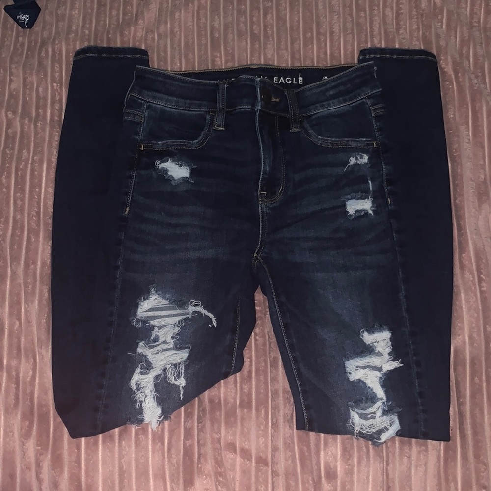 american eagle ripped jeans